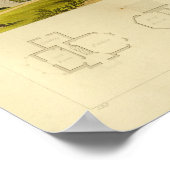 1818-huisontwerp — Afdruk van laag ontwerp Poster (Hoek)