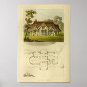 1818-huisontwerp — Afdruk van laag ontwerp Poster (Voorkant)