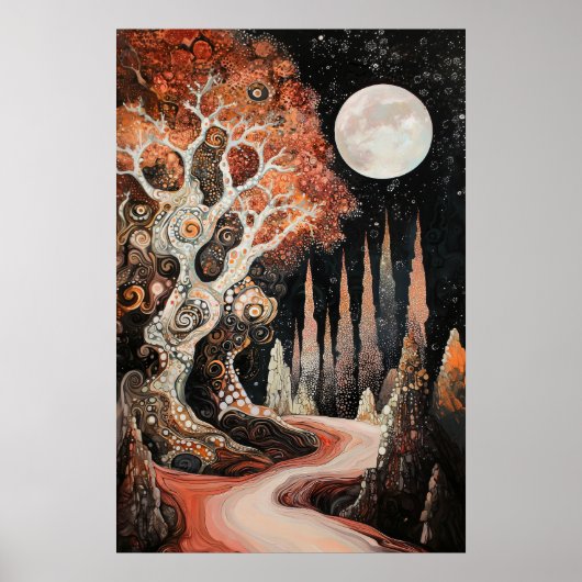 1820 Cosmic Surrealist Dreamscape Poster (Voorkant)