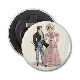 1823 Antiek bruiloft Man Vrouw Mode Button Flesopener