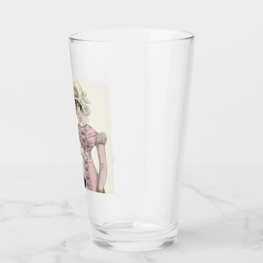 1823 Antiek bruiloft Man Vrouw Mode Glas (Links)