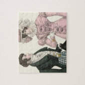 1823 Antiek bruiloft Man Vrouw Mode Legpuzzel (Verticaal)