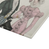 1823 Antiek bruiloft Man Vrouw Mode Snijplank (Hoek)