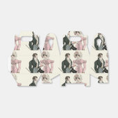 1823 Antieke Trouw Man Vrouw Mode Bedankdoosjes (Uitgevouwen)