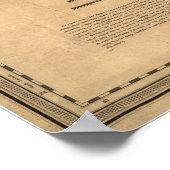 1823 Kaart van Florida Poster (Hoek)