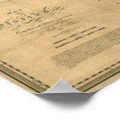 1823 Map of Florida Poster (Hoek)