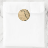 1823 Map of Florida Ronde Sticker (Tas)
