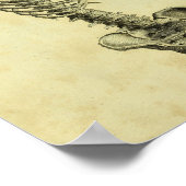 1824 Humaan Skelet Anatomy Print (Hoek)