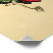 1830 Hummingbird Print Red Black (Hoek)