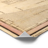 1831 Kaart van Bucks County Pennsylvania Poster (Hoek)