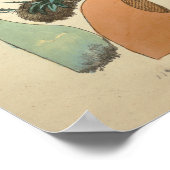 1831 paddenstoelvariëteit Geel rood afdrukken Poster (Hoek)