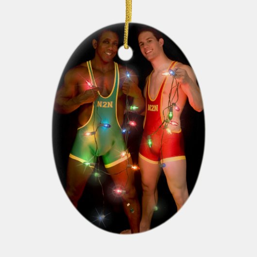 18346 Kerstmis Keramisch Ornament (Voorkant)