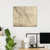 1838 Map Oregon Territory Hudson Bay Fur Trade Poster (Thuiskantoor)