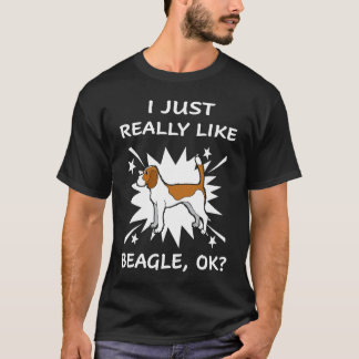 183 Ik hou echt van Beagle T-shirt