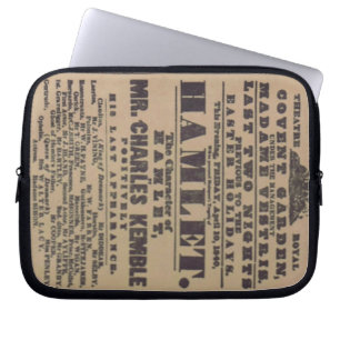 1840 Hamlet poster theaterdrama Laptop Sleeve