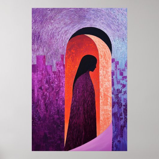 1844 Heroïsche figuur in Archway Poster (Voorkant)