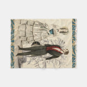 1844 Victoriaans huwelijk Artwork Fleece Deken (Voorkant (Horizontaal))