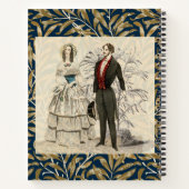  1844 Victoriaans huwelijk Artwork Notitieboek (Achterkant)
