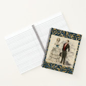  1844 Victoriaans huwelijk Artwork Notitieboek (Binnen)