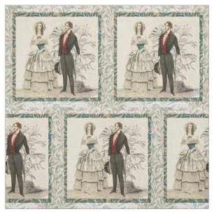  1844 Victoriaans huwelijk Artwork Stof