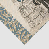  1844 Victoriaans huwelijk Artwork Tissuepapier (Detail)