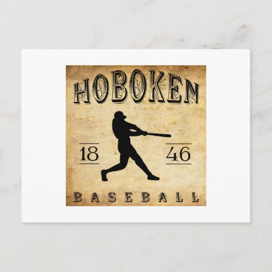 1846 Hoboken New Jersey Baseball Briefkaart (Voorkant)