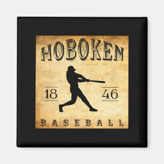 1846 Hoboken New Jersey Baseball  Magneet (Voorkant)