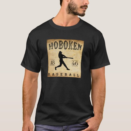 1846 Hoboken New Jersey Baseball T-shirt (Voorkant)