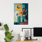 1849 Dreamlike Flow Poster (Thuiskantoor)