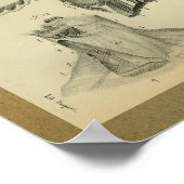 1850  anatomie Afdrukdiafragmspieren Poster (Hoek)