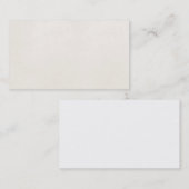  1850 Sjabloon perkamentpapier blanco Visitekaartje (Voorkant / Achterkant)
