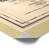 1851 California Gold Map heel kleurrijk! Poster (Hoek)