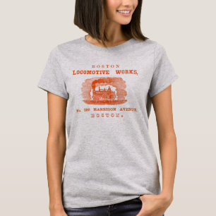 1852 Boston Locomotive Works, sinaasappel T-shirt