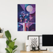 1852 Dreamlike Flow Poster (Thuiskantoor)