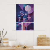 1852 Dreamlike Flow Poster (Keuken)