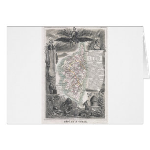 1852 Kaart van Corsica