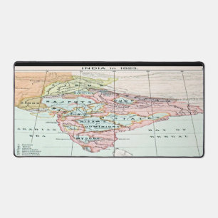 "1852 Kaart van India" Bureaumat