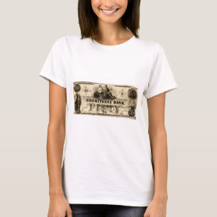 1853 Cochituate 50 dollar biljet T-shirt
