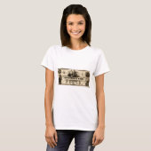 1853 Cochituate 50 dollar biljet T-shirt (Voorkant volledig)