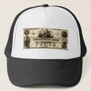 1853 Cochituate 50 dollar biljet Trucker Pet