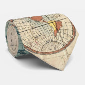 1853 Japanse wereldkaart van Suido Nakajima Stropdas (Opgerold)