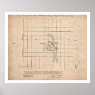 1853 Portland Oregon USGS overzicht kaart