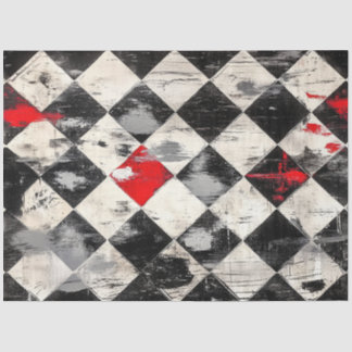 1854-Harlequin Bloeden Tissuepapier