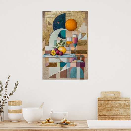 1855 Dreamlike Flow Poster (Keuken)