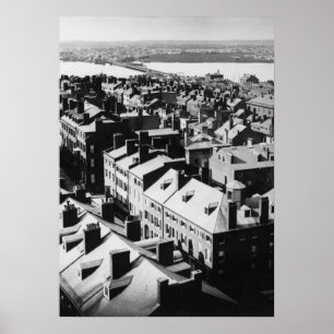 1859: De stad Boston, Massachusetts Poster