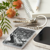 1859:  De stad Boston, Massachusetts Sleutelhanger (Voorkant Rechts)