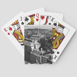 1859:  Een gezicht op Boston kijkend naar het zuid Pokerkaarten
