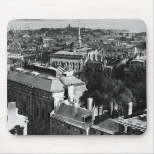 1859: Een uitzicht van Boston die naar het zuiden Muismat
