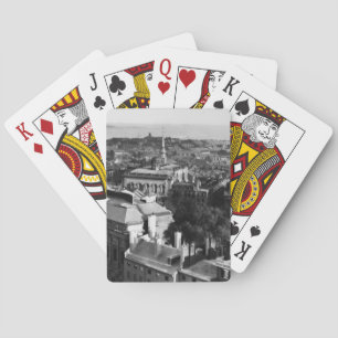 1859: Een uitzicht van Boston die naar het zuiden Pokerkaarten