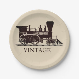 1859 Stoomtrein Papieren Bordje